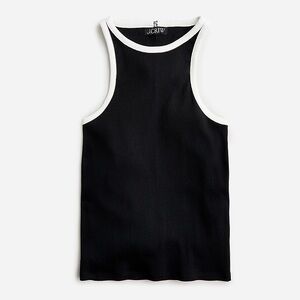 NWOT J. Crew Vintage Rib High Neck Tank Top Size Small